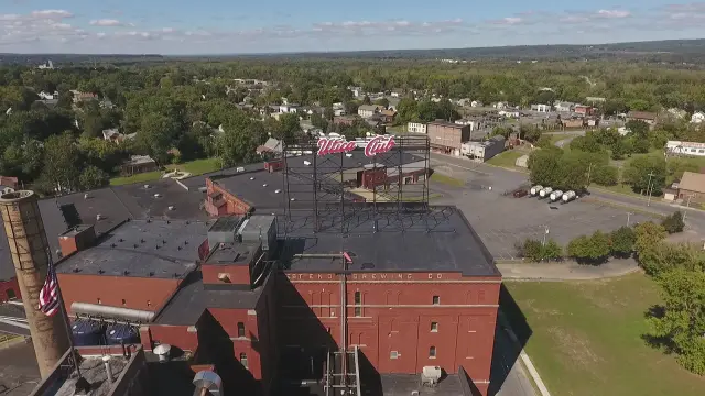 Utica Club sign over the West End Brewing Co. building